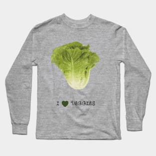 Lettuce - I love veggies Long Sleeve T-Shirt